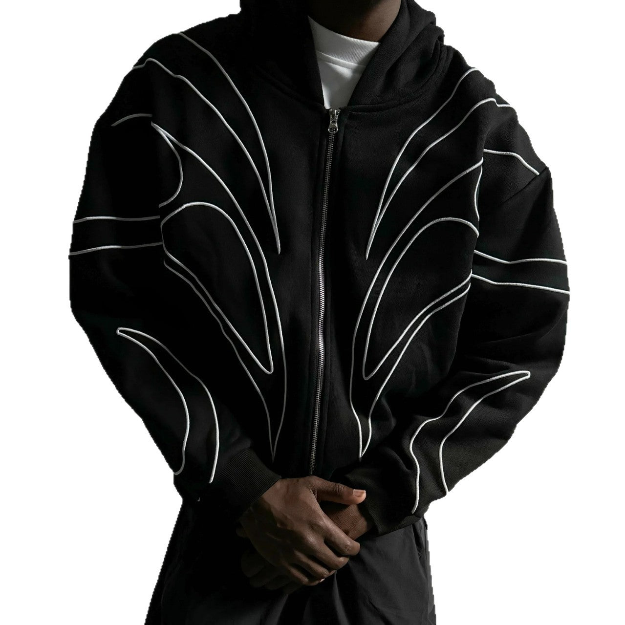 Embroidered Fleece Hood