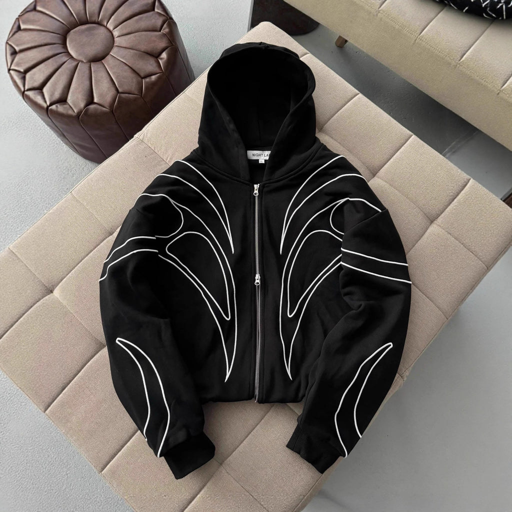 Embroidered Fleece Hood
