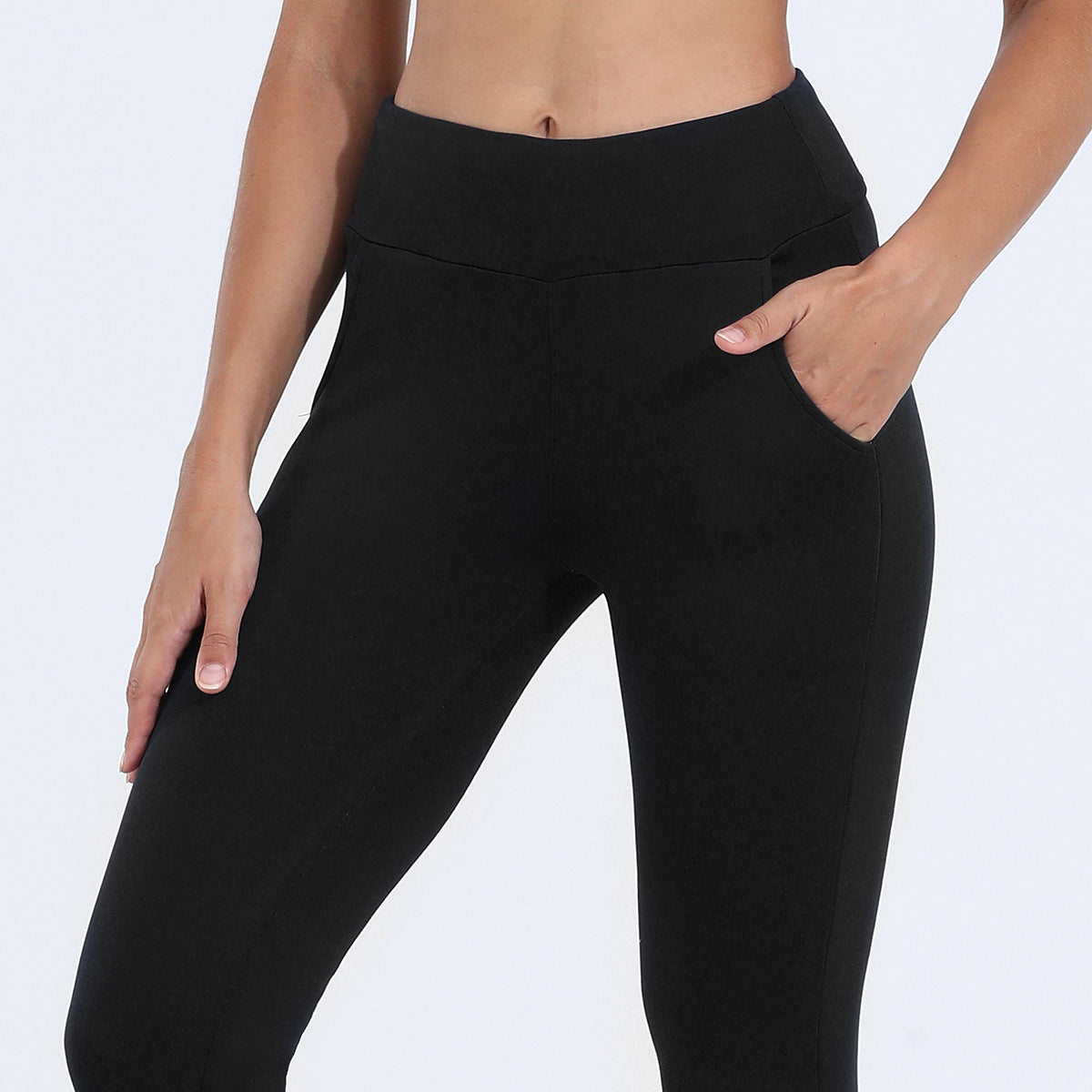 Fleece-Lined Elastic Warm Leggings