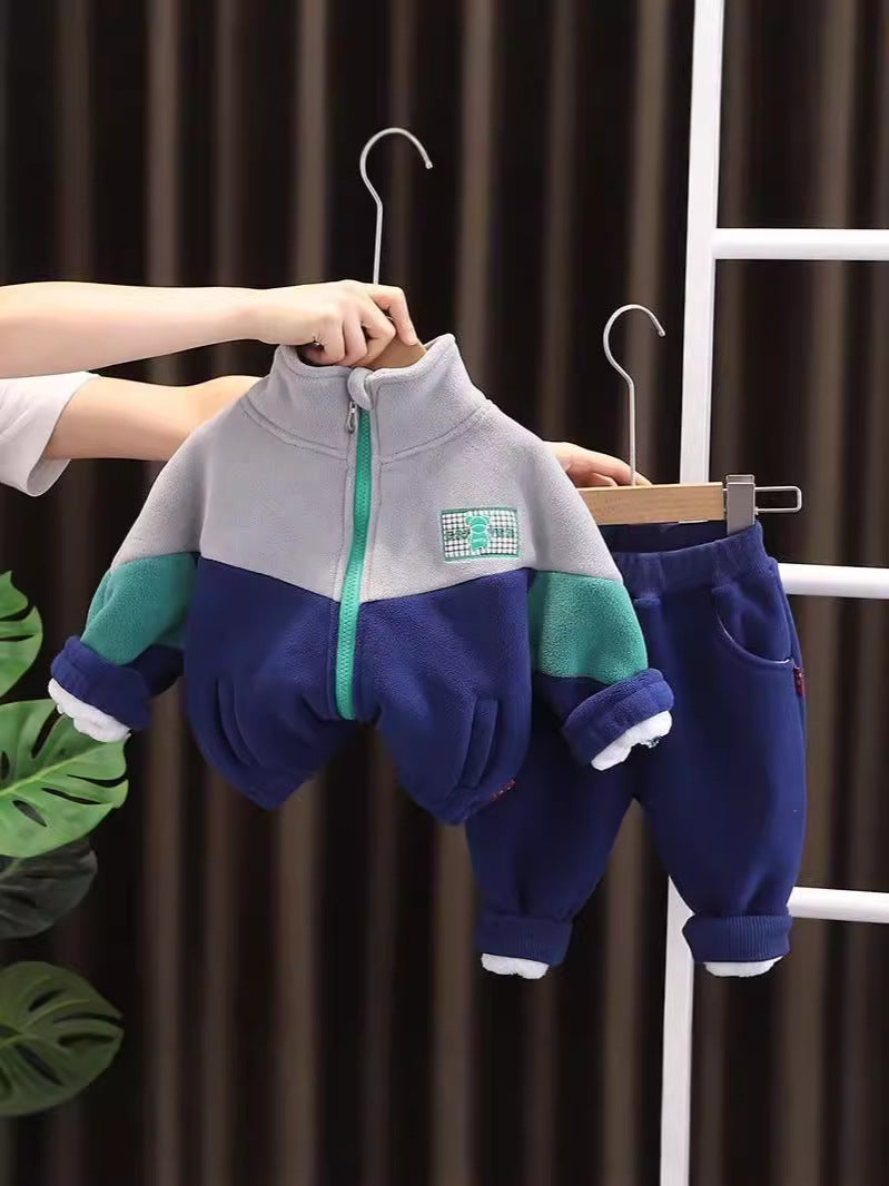 Boys Fleece-Lined Winter Two-Piece Set