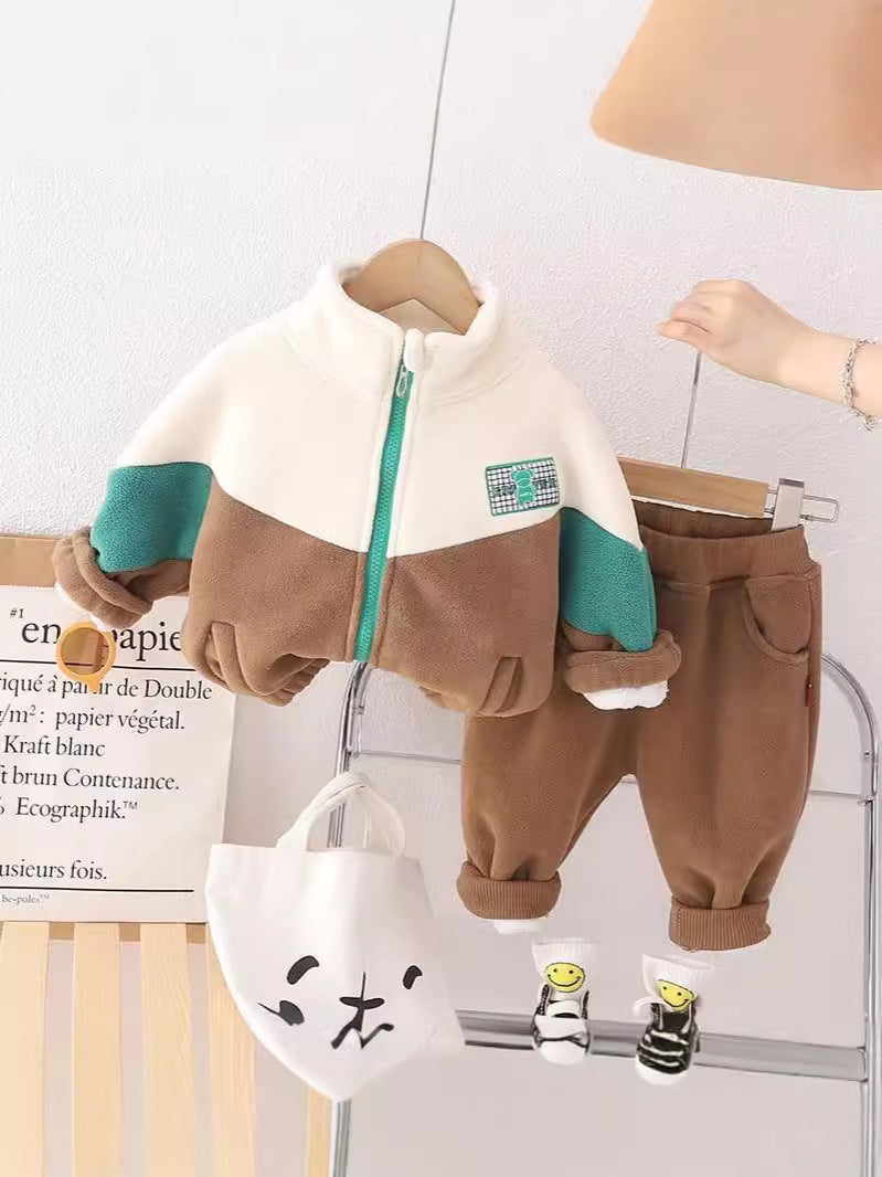 Boys Fleece-Lined Winter Two-Piece Set