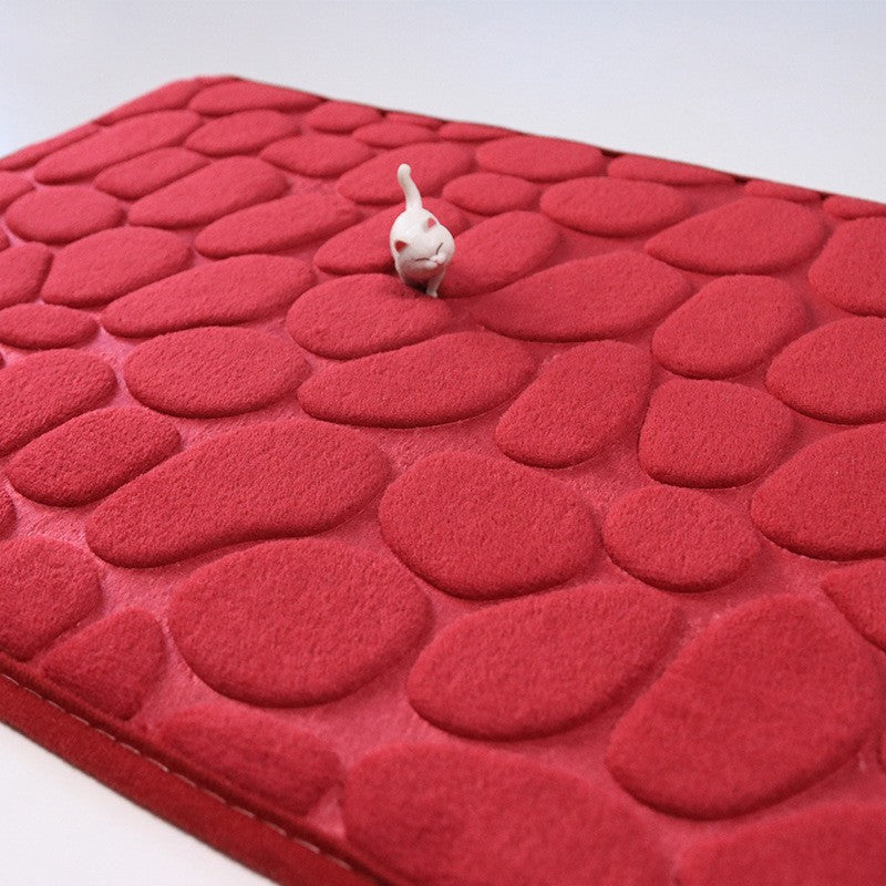 coral fleece mat