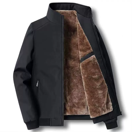 Men's Fleece Jacket Loose Casual Winter Coat