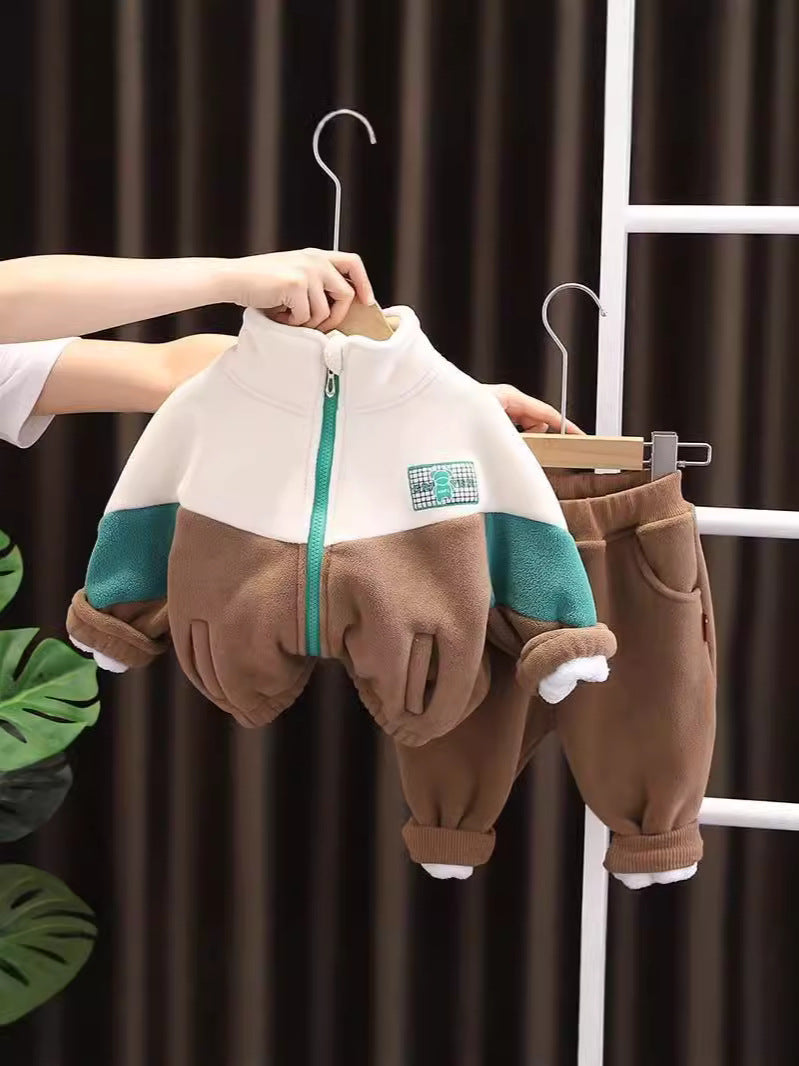 Boys Fleece-Lined Winter Two-Piece Set