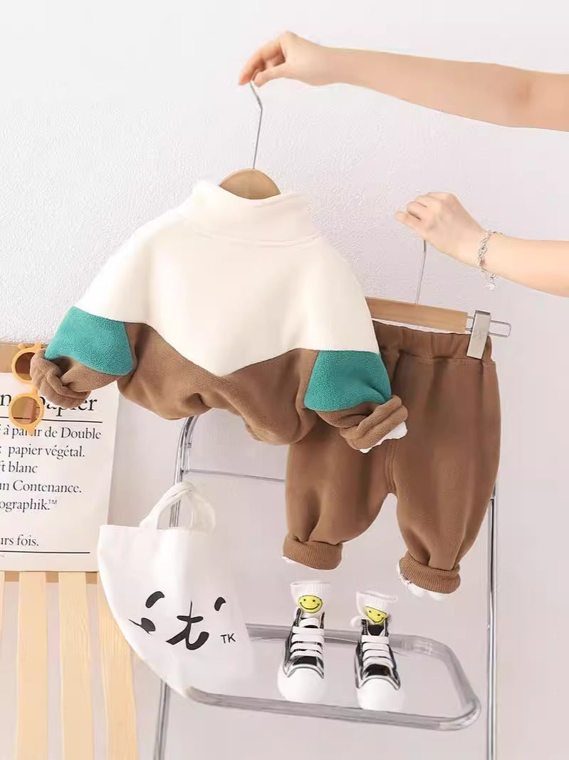 Boys Fleece-Lined Winter Two-Piece Set