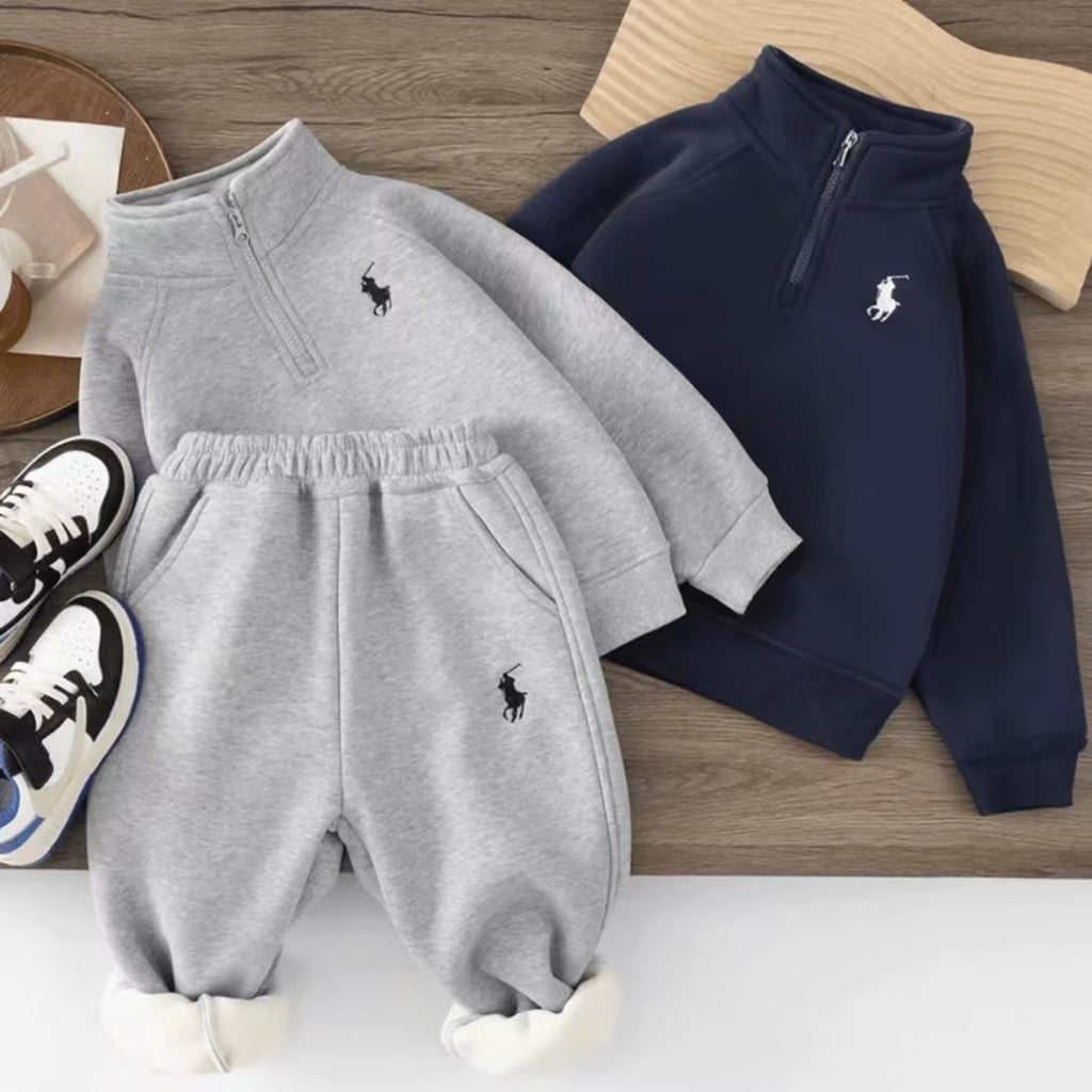 Children's fleece pullover sweater