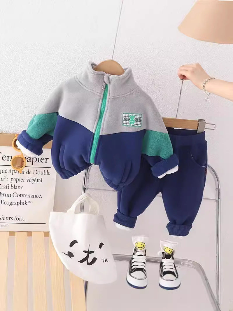 Boys Fleece-Lined Winter Two-Piece Set