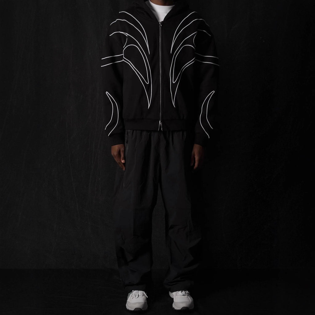 Embroidered Fleece Hood